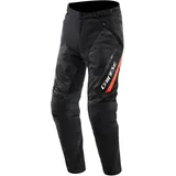 Dainese Drake 2 Super Air Tex Pants, Mesh-Motorradhose, belüftet und leicht, mit abnehmbaren Protektoren, Mann, Schwarz/Anthrazit/Rot-Fluo, 54