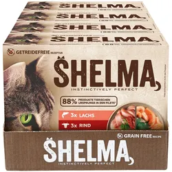 Shelma Multipack Fleisch+Fisch 12 x 85 g, 4er Pack