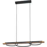 EGLO LED-Pendelleuchte Boyal Schwarz-Natur