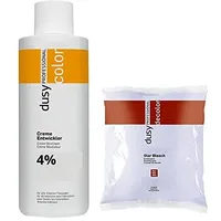 Dusy Star Bleach Blondierpulver 500g im Beutel + Dusy Professional Creme Oxyd 1000ml 4%