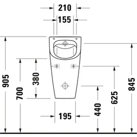 Duravit ME by Starck Urinal (281230AC00)