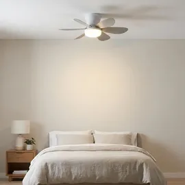GLOBO Deckenventilator 51 cm Weiß/Khaki