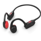 Philips TAA5608BK/00 Kabelloser Open-Ear-Sportkopfhörer|Knochenleitung|Bluetooth LE Audio & LC3|IPX5 wasserbeständig|6 Stunden Wiedergabe|LED-Sicherheitsleuchten|Mikrofon|Tasche|USB-C-Kabel|Schwarz