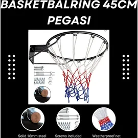 PEGASI Basketballring Schwarz 45 cm