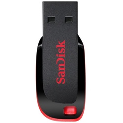 Sandisk SanDisk Cruzer Blade USB-Stick 64 GB USB Typ-A 2.0 Schwarz, Rot USB-Stick
