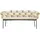 KAWOLA Sitzbank MONTY Velvet Weiß 240 x 78 x 62 cm