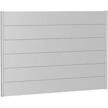 Biohort Sichtschutzelement 200 x 135 cm Silber Metall