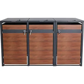 MCW Mülltonnenbox MCW-J82 117 x 200 x 80 cm braun