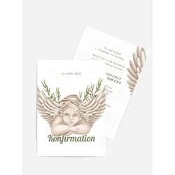Einladungskarten Konfirmtion selbst gestalten mit Spruch und Fotos im Onlinedesigner bei Meine-Kartenmanufaktur.de