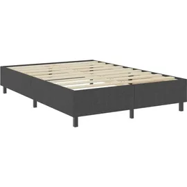 vidaXL Boxspringbett Dunkelgrau Stoff 180x200 cm vidaXL
