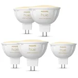 Philips Hue White Ambiance MR16 LED-Lampe 400lm, 5er Pack