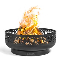 TRIZERATOP Feuerschale CookKing mit Motiv "BOSTON" - Ø 80cm (Zubehör Feuerschale: mit Rost)