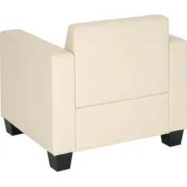MCW Sessel Moncalieri Kunstleder 82 x 76 x 72 cm Braun mit Rollen
