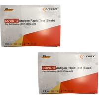 2x 25 Stück Covid-Schnelltests CITEST (50 Tests) - COVID-19 Antigen Rapid Test (Nasal Swab) AT1350/21 Selbsttest zur Eigenanwendung