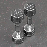 METIS Kurzhanteln aus Chrom [Paar] – Paar von Kurzhanteln Gewichte [1kg – 10 kg] | Gewichte für Zuhause | Glatte Gewichte Kurzhanteln Chrom Set | Kurzhantel Set [Paar] (4kg)