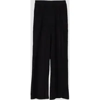 s.Oliver Wide Leg Jogpants mit samtiger Struktur - schwarz - 134/140