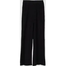 s.Oliver Wide Leg Jogpants mit samtiger Struktur - schwarz - 134/140