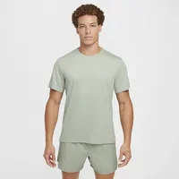 Nike Miler Nike Dri-FIT UV Kurzarm-Laufoberteil für Herren - Grün, M