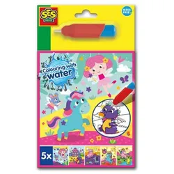 SES Creative Malbuch Malen mit Wasser Fantasie 8710341001339 SES Creative