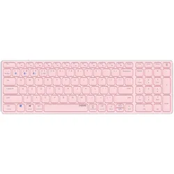Rapoo Kabellose Multi-Mode-Tastatur "E9700M" - pink - QWERTZ deutsches-Layout