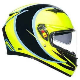 AGV K3 Rossi WT Phillip Island 2005 Integralhelm - Neon-Gelb/Schwarz / XS