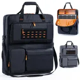 FRECOLSH Jackry Solarmodul-Tragetasche für 2 Batteriepaneele, Reise-Solarmodul-Aufbewahrungstasche, kompatibel mit Jackery Solarsaga 100 W tragbarem Solarpanel, Jackry-Tragetasche mit mehreren Taschen