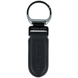 Porsche Design Schlüsselanhänger Leder 10,5 cm  schwarz