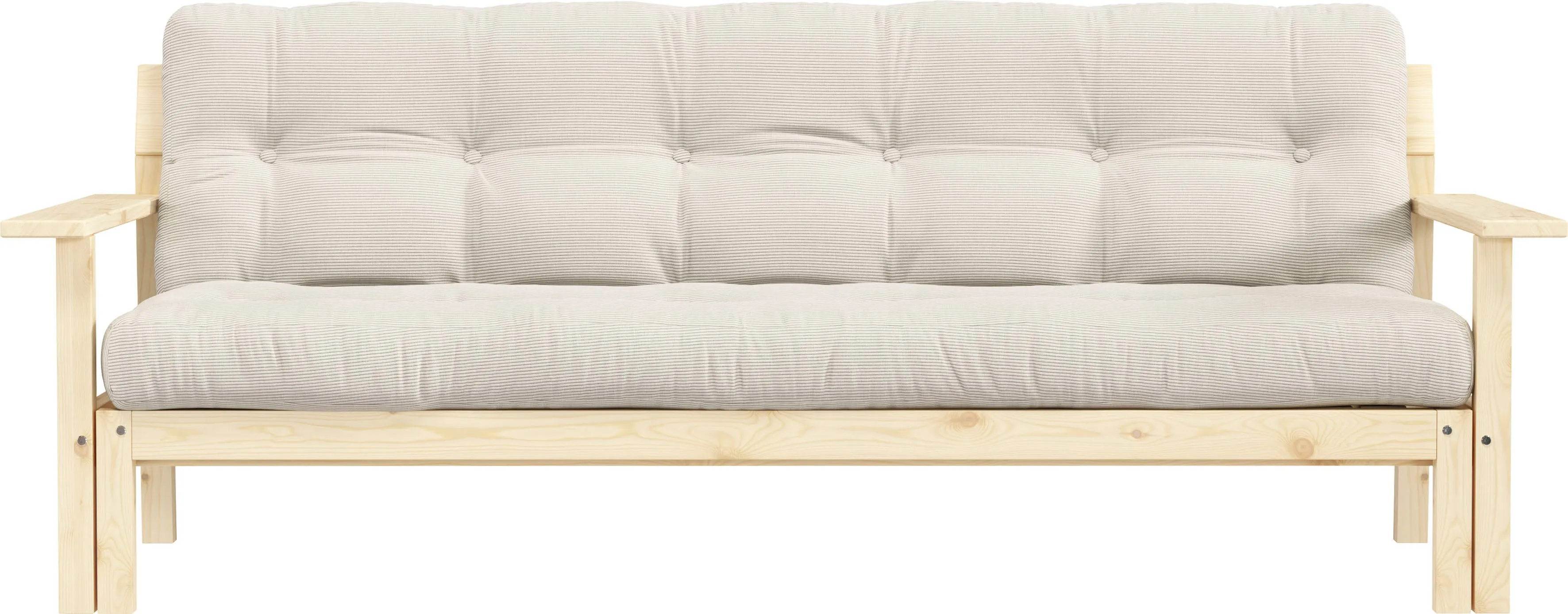 Karup Design Schlafsofa »Unwind«, Mit Holzstruktur, inkl. Futonmatratze, Liegefläche 130x190 cm Karup Design Ivory