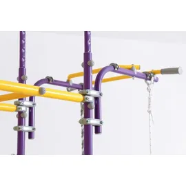 JEFlex Klettergerüst ClimbMaxx M3 blau-lila-gelb - Blau/Gelb