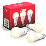 innr E27 Smart LED Lampe, warmweiß, funktioniert mit Hue* & Alexa (Bridge erforderlich) dimmbar, warmweißes Licht, 2700K, 3-Pack, RB 265-3