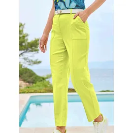 GOLDNER Stoffhose mit Ziersteppung Grün 40