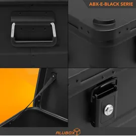 AluBox Alukiste 47 Liter Schwarz 59,5 x 39 x 29 cm