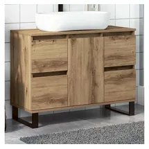 vidaXL Waschbeckenunterschrank Artisan-Eiche 80x33x60 cm Holzwerkstoff