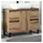 vidaXL Waschbeckenunterschrank Artisan-Eiche 80x33x60 cm Holzwerkstoff