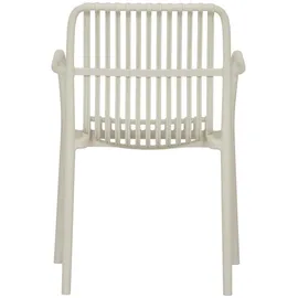 VCM Iben Gartenstuhl 56 x 58 x 83 cm beige stapelbar