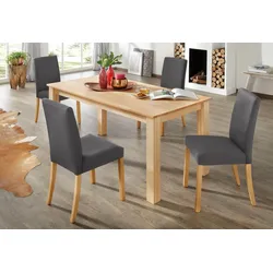 Essgruppe HOME AFFAIRE, braun, Kunstleder, Sitzmöbel-Sets