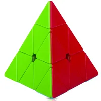 SISYS Zauberwürfel Pyramide Speed Cube, Dreieck Pyraminx Magic Puzzle Cube Würfel Aufkleberlos Speedcube 3D Puzzle Spiele für Kinder Erwachsene