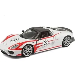 BBURAGO 15628009 1:24 Race Porsche 918 Spyder, Weissach