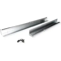 Roline Gleitschienen Set tiefenvariabel Stahl 500 bis 750mm Silber