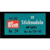 Prym 124140 Sticknadeln mit Sp. ST 24 0,80 x 37 mm silberfarbig, silber