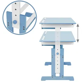Tectake Kinderschreibtisch blau