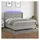 vidaXL Boxspringbett mit Matratze & LED Hellgrau 180x200 cm Stoff