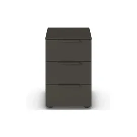 Möbel Kraft Nachtschrank Flipp 40 x 40 x 61 cm Schwarz