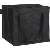 MSIHEY Flaschentasche 9 Flaschen, Mit Rotwein Stecker Flaschenträger mit Weinbehälter Gießen Wiederverwendbar für Bier, Rotwein und Getränke (Schwarz)