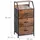 Relaxdays Standregal, 3 Schubladen, 2 Ablagen, Bücher & Deko, Regalkommode Industrial, HxBxT: 92x45x30 cm, braun/schwarz