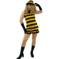 Fritz Fries & Söhne Kostüm Biene Bienenkleid Honey mit Zipfelmütze Größe 44