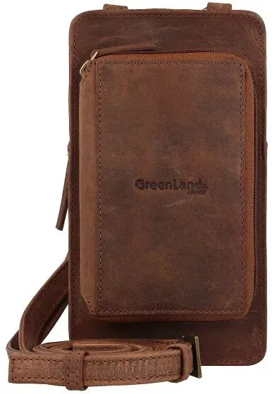 Greenland Nature Montenegro Handytasche Leder 22 cm braun