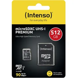 Intenso microSD UHS-I Premium 512 GB + SD-Adapter