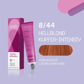 Londa Professional Permanent Color Creme 8/44 hellblond kupfer-intensiv 60 ml