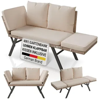 Juskys Calvia 240 x 60 x 90 cm Creme/Sand